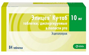 Элицея Ку-таб, таблетки, диспергируемые 10мг, 84 шт