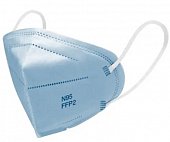 Купить респиратор детский 5-9лет фильтрующий одноразовый без клапана №95/ffp2, 1 шт голубой в Ваде