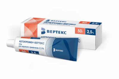 Купить кетопрофен-вертекс, гель для наружного применения 2,5%, 50г в Ваде