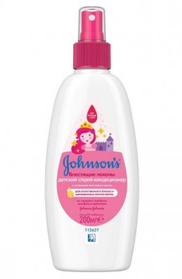 Купить johnson's baby (джонсон беби) спрей для волос блестящие локоны 200мл в Ваде