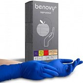 Купить перчатки benovy смотровые латексные нестерильные неопудренные повышенной прочности, размер хl, 25 пар в Ваде