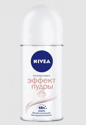 Купить nivea (нивея) дезодорант шариковый део эффект пудры, 50мл в Ваде