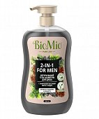Купить biomio (биомио) гель-шампунь 2в1 для душа натуральный с эфирным маслом мыты и кедра, 650мл в Ваде
