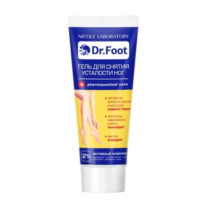 Купить dr. foot (доктор фут), гель для снятия усталости ног, 75мл в Ваде