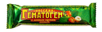 Купить гематоген русский новый с лесным орехом 40г бад в Ваде