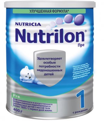 Купить nutrilon pre 1 (нутрилон) сухая смесь детская с рождения, 400г в Ваде