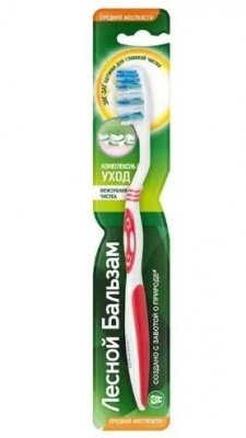 Купить лесной бальзам зубная щетка комплексный уход средней жесткости, 1 шт. в Ваде