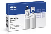 Купить глюкоза буфус, раствор для внутривенного введения 400мг/мл, ампулы 10мл, 10 шт пэт в Ваде