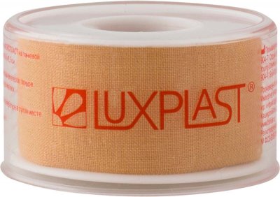 Купить luxplast (люкспласт) пластырь фиксирующий тканевая основа 2,5см х 5м в Ваде