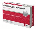 Купить моксонидин велфарм, таблетки покрытые пленочной оболочкой 0.ю2мг, 30 шт в Ваде