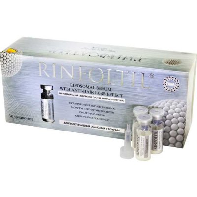 Купить rinfoltil (ринфолтил) липосомальная сыворотка против выпадения волос для предотвращения облысения мужчин, 30 шт в Ваде