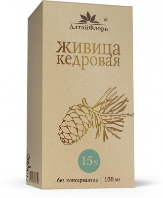 Купить живица кедровая алтайфлора, 15% 100мл (алтайская чайная компания, нпц ооо, россия) в Ваде