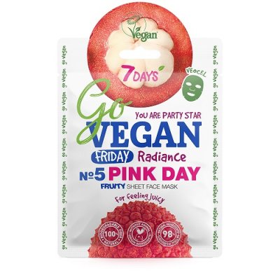 Купить 7 days go vegan маска для лица тканевая для тех, кто любит посочнее, 25г в Ваде
