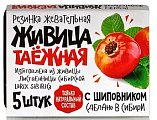 Купить живица таежная, жевательная резинка с шиповником, 5 шт в Ваде