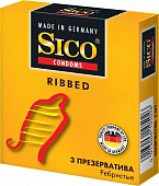 Купить sico (сико) презервативы ribbed ребристые 3шт в Ваде