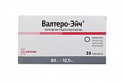 Купить валтеро-эйч, таблетки покрытые пленочной оболочкой 80 мг+ 12,5 мг, 30 шт в Ваде