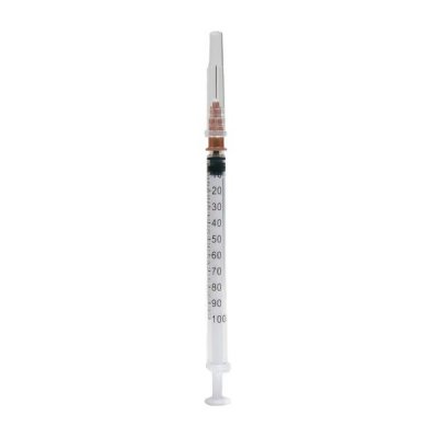 Купить шприц 1мл инекта инсулиновый трехдетальный с иглой 26g (0,45х13мм), 20 шт в Ваде