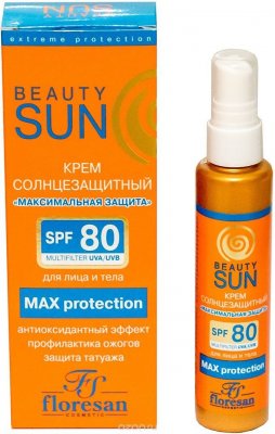 Купить флоресан (floresan) beauty sun крем солнцезащитный максимальная защита, 75мл spf-80 в Ваде