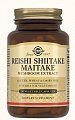 Купить solgar (солгар) экстракт грибов рейши, шиитаке и мейтаке, капсулы 505мг 50 шт бад в Ваде
