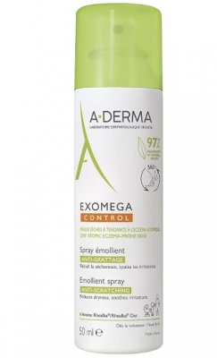 Купить a-derma exomega control (а-дерма) спрей-эмолент для лица и тела смягчающий, 50мл в Ваде