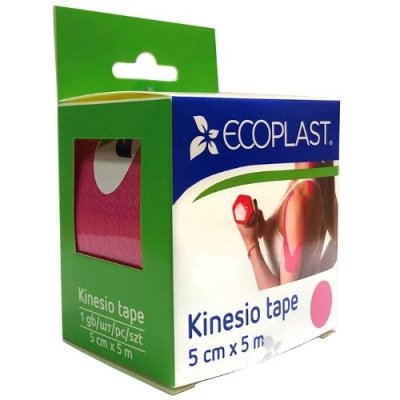 Купить ecoplast лента фиксирующая кензио тейп 5см х 5м розовый в Ваде