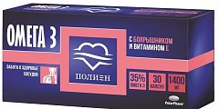 Купить омега-3 полиен 35% с экстрактом боярышника и витамином е, капсулы 1400мг, 30 шт бад в Ваде