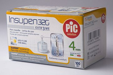 Иглы одноразовые Insupen к шприц-ручке 32G 5/32 (0,23ммx4мм), 100 шт