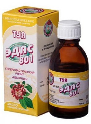 Купить эдас-801 туя масло для местного применения гомеопатическое, 25мл в Ваде