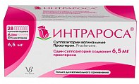 Купить интрароса, суппозитории вагинальные 6,5мг, 28 шт+ в комплекте с аппликаторами-6 шт в Ваде