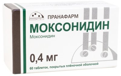 Купить моксонидин, таблетки, покрытые пленочной оболочкой 0,4мг, 60 шт в Ваде