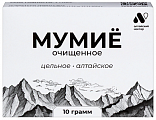Купить мумие очищенное алтайский нектар, 10г бад в Ваде