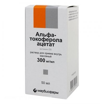 Купить альфа-токоферола ацетат (витамин е), раствор для приема внутрь, масляный 300мг/мл, флакон 50мл в Ваде