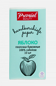 Купить premial (премиал) платочки бумажные трехслойные белые с ароматом зеленого яблока, 10 шт в Ваде