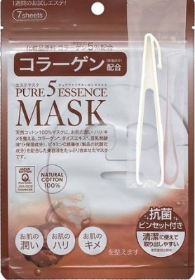 Купить japan gals (джапан галс) маска коллаген pure5 essential, 1 шт в Ваде