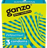 Купить ganzo (ганзо) презервативы рибс 3шт в Ваде