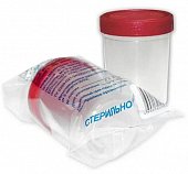 Купить контейнер для биопроб стерильный 100мл, в индивидуальной упаковке в Ваде