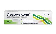 Купить левомеколь, мазь для наружного применения 40 мг/г+7,5 мг/г, 40г в Ваде