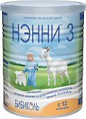 Купить нэнни 3 смесь на основе натурального козьего молока с пребиотиками с 12 месяцев, 400г в Ваде