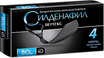 Купить силденафил, таблетки, покрытые пленочной оболочкой 50мг, 4 шт в Ваде