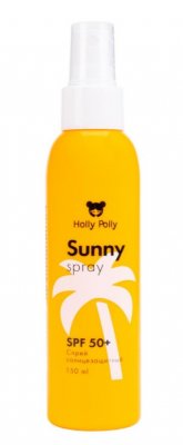 Купить holly polly (холли полли) sunny спрей солнцезащитный для лица и тела spf 50+, 150мл в Ваде