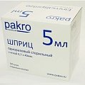 Купить шприц 5мл пакро 3-компонентный с иглой 22g 0,7x40мм , 100шт в Ваде