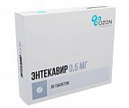 Купить энтекавир, таблетки, покрытые пленочной оболочкой 0,5мг, 30 шт бад в Ваде