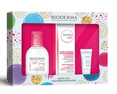 Купить bioderma sensibio (биодерма) набор: лайт крем 40мл+ мицеллярная вода 100мл+гидрабио сыворотка 15мл в Ваде