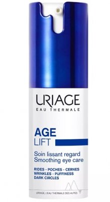 Купить uriage age lift (урьяж эйдж лифт) крем для контура вокруг глаз разглаживающий, флакон-помпа 15мл в Ваде