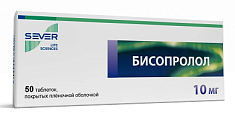 Купить бисопролол, таблетки, покрытые пленочной оболочкой 10мг, 50 шт в Ваде