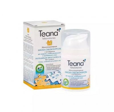 Купить тиана (teana) маска-себоконтроль мультиламеллярная с лактоферрином, 50мл в Ваде