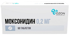 Купить моксонидин, таблетки, покрытые пленочной оболочкой 0,2мг, 60 шт  в Ваде