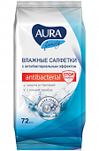 Купить aura (аура) салфетки влажные антибактериальные 72шт в Ваде