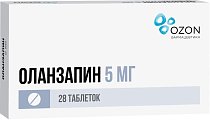 Купить оланзапин, таблетки, покрытые пленочной оболочкой 5мг, 28 шт в Ваде