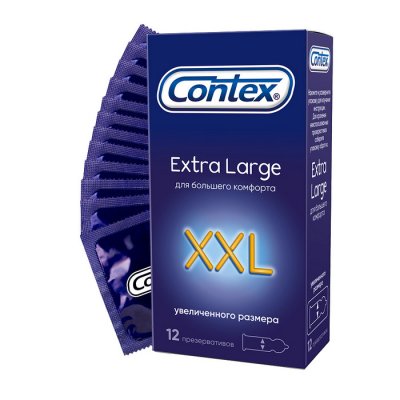 Купить contex (контекс) презервативы extra large увеличенного размера 12шт в Ваде
